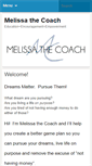Mobile Screenshot of melissathecoach.com